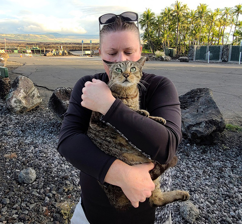 Dawn with kitty